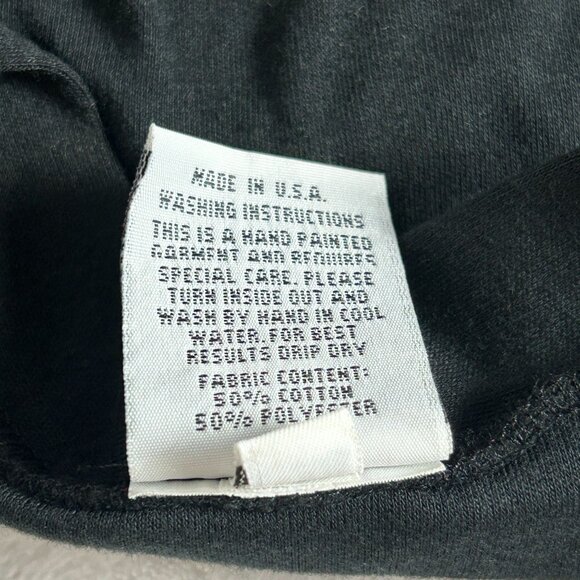 Hand Painted by Laura Rogers Embellished Shoulder Cardigan Sweater XL Black - Picture 4 of 9